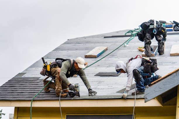 Professional Roofing technician working in Arlington, IL